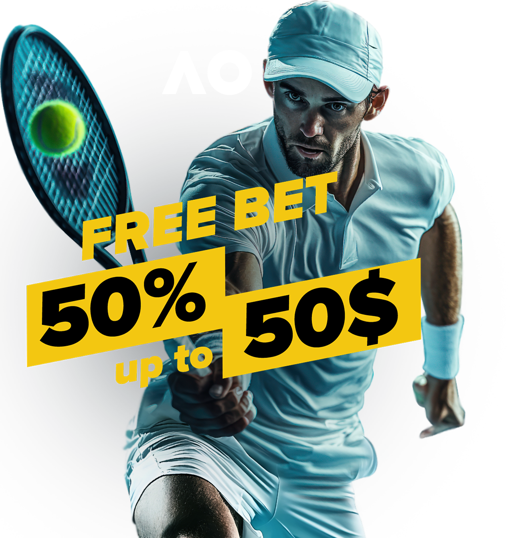 Australian Open Free Bet 50% Up to 50$