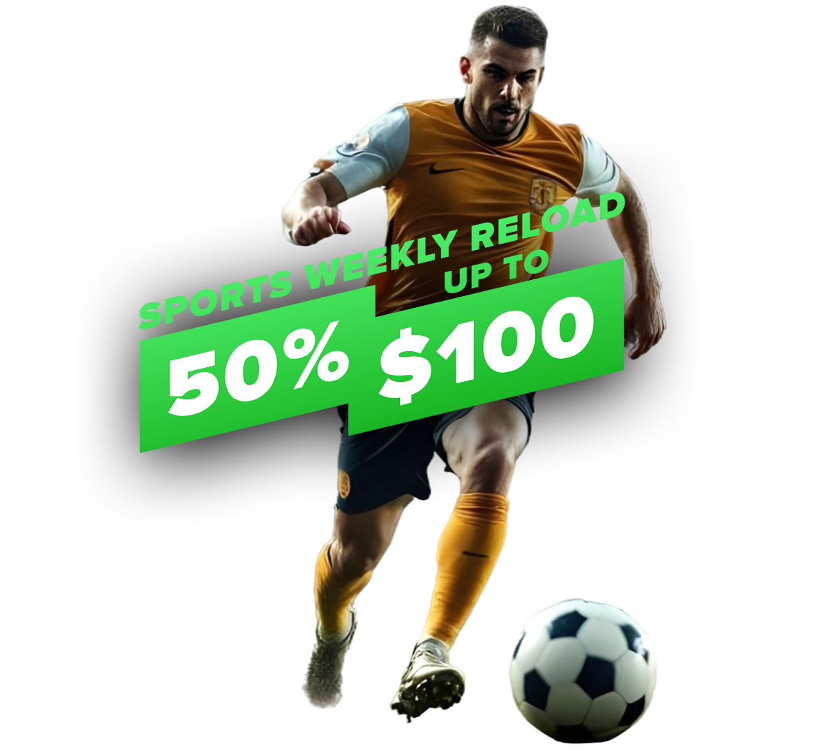 50% up to $100 Weekend Sports Bonus